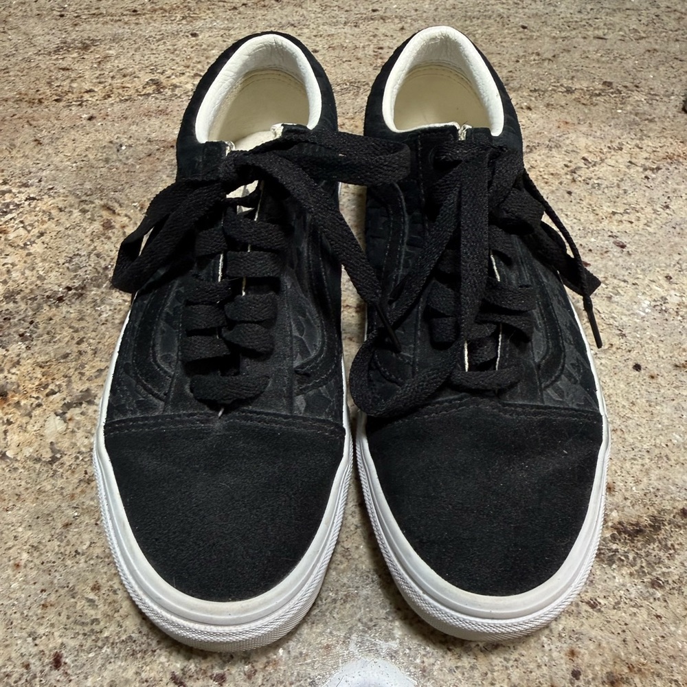 Vans Black and White Low-Top Sneakers